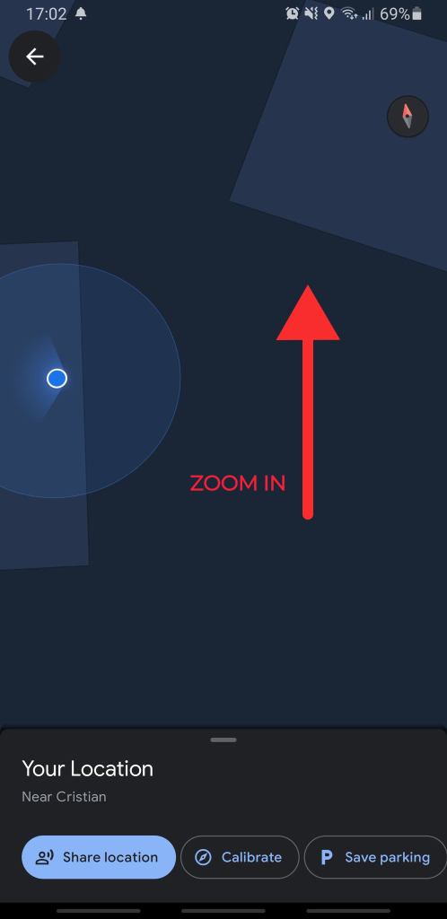 Google Maps tricks, Zoom in and out with only one finger