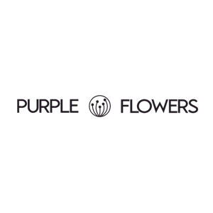 Purple Flowers Logo, who works with Logistia Route Planner