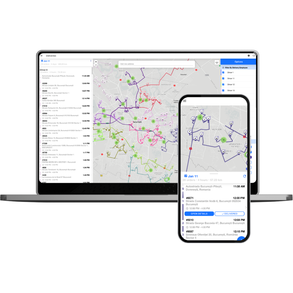 Advanced TMS, The best transport management system, Logistia Route Planner