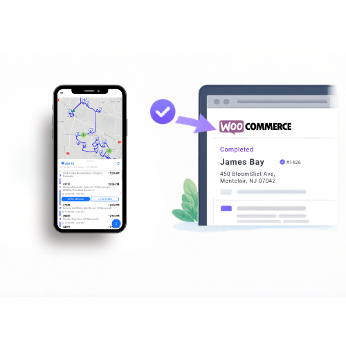 WooCommerce Order Completed Automatically by Logistia Route Planner