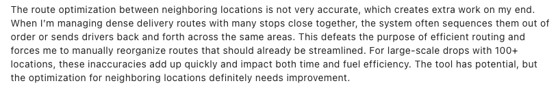 OptimoRoute Review on Capterra 