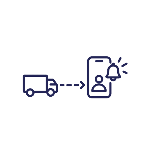 Send your customers notifications with tracking link with Logistia Route Planner